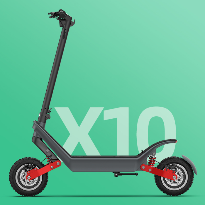 XSD-ES X10 2023 New electric scooter off-road dual drive adult 1200W high-power long endurance folding electric vehicle