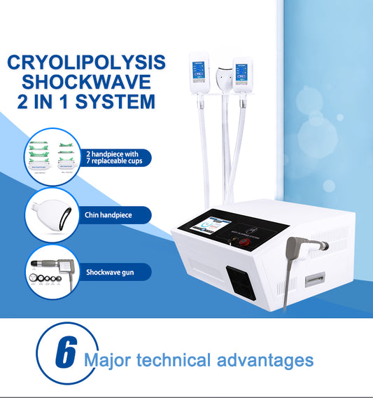 XSD-AS-CS1+ Cryolipolysis & Shockwave 2 in 1 System