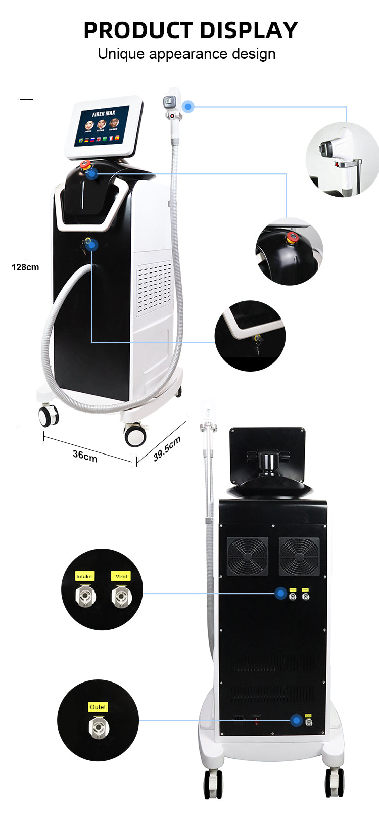 XSD-FL02 Fiber Laser Hair Removal System